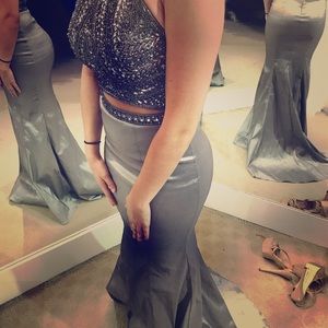 Silver Sparkly Prom/Formal Dress